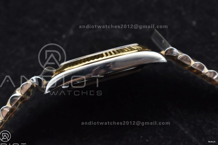 SS VR3235 DateJust Steel Clean Edition YG 41 Bracelet Black 1:1 126333 Stick on Dial Best 904L Jubilee 0425